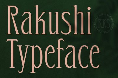 Rakushi Display Serif Font